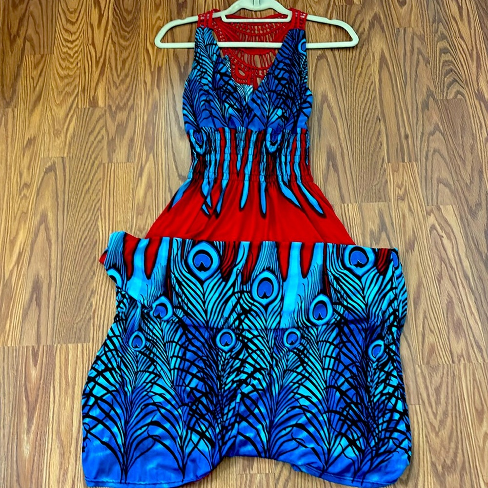 Gorgeous Red and blue sun dress❤️💙